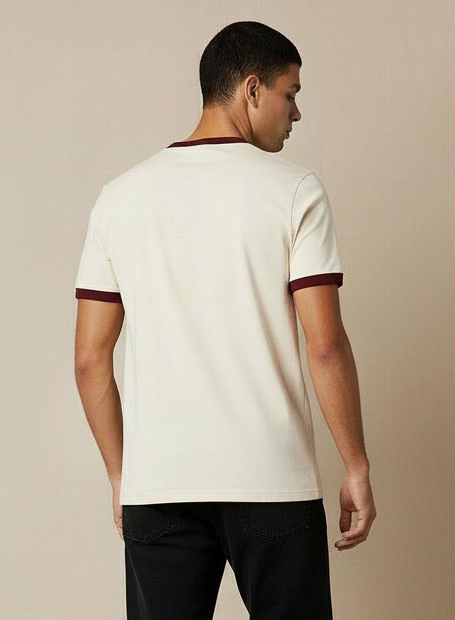 Lee Cooper Men Regular Fit Crew Neck Short Sleeve Logo Print T-shirt - Image 3